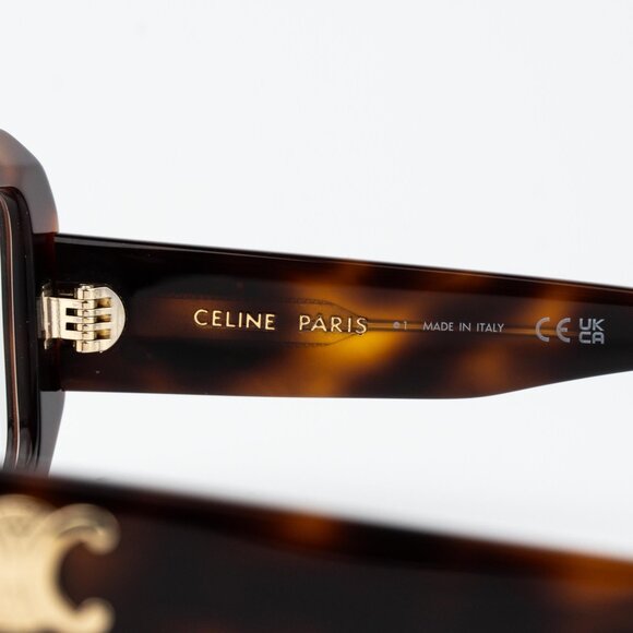 Celine TRIOMPHE Women Eyeglasses Blonde Havana Rectangle CL50155I 053 AUTHENTIC - Picture 8 of 15
